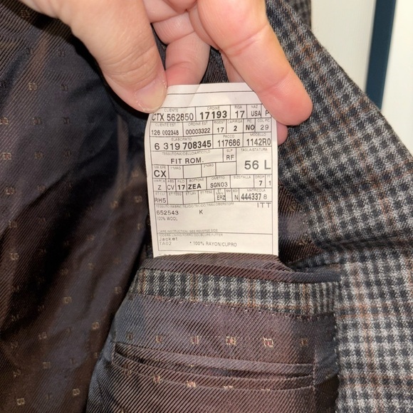 Ermenegildo Zegna 100% Wool Plaid Print Blazer for MEN​​ - Picture 5 of 15